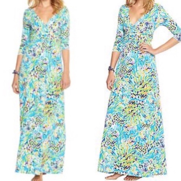 Lilly Pulitzer Dresses & Skirts - Lilly Pulitzer Sea Soirée Jersey Gloria Maxi Dress